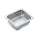 Omcan USA 80277 Steam Table Pan - 1/6 Size, 6-7/8" x 6-5/16" x 2-1/2" Stainless Steel, NSF 1 image
