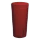 Omcan USA 80353 Pebbled Red 32oz Textured BPA-Free Plastic Tumbler, 1 Qt 1 image