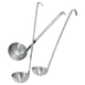 Omcan USA 80409 Ladle, 4‑Oz, Two‑Piece, 14" Stainless Steel Handle, Serving Utensil 1 image