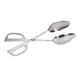 Omcan USA 80425 Scissor Tongs - 10"-11" Open-Angle, Double Spoon, Stainless Steel Kitchen Utensil 1 image