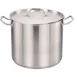 Omcan USA 80442 Stock Pot, 32 Qt Stainless Steel With Cover, Dishwasher Safe, NSF 1 image