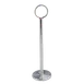 Omcan USA 80536 Table Number Stand – 15" Height, 2" Diameter Ring, Chrome Plated 1 image