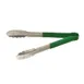 Omcan USA 80544 Utility Tongs – 12" Stainless Steel with Green Plastic Coated Handle, Kitchen Utensil 1 image