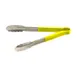 Omcan USA 80547 Utility Tongs – 12"-13" Stainless Steel with Yellow Plastic Coated Handle 1 image