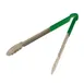 Omcan USA 80549 Utility Tongs – 14-16" Stainless Steel Tongs with Green Plastic Coated Handle 1 image