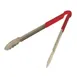 Omcan USA 80551 Utility Tongs – 16" Stainless Steel, Red Coated Handle, 14-16" Length, Utensil 1 image