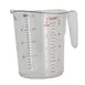 Omcan USA 80572 Measuring Cup – 1 Qt (1000ml) Clear Plastic, Qts/Liters Marks, Dishwasher Safe 1 image
