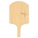 Omcan USA 80600 Pizza Peel – 12" x 14" Rect Wood Blade, 22" Overall Length, Tapered Wood Handle 1 image