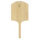 Omcan USA 80604 Pizza Peel – 14" x 16" Rectangular Wood Blade, Tapered, 30" Length, Wood Handle 1 image