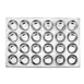 Omcan USA 80629 Muffin Pan, 20-1/2" x 14", 24 Cup, Corrosion-Resistant Aluminum, Uncoated 1 image