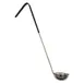 Omcan USA 80765 One-Piece Stainless Steel Ladle, 6-Ounce, Black Handle – Kitchen Utensil 1 image
