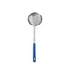 Omcan USA 80781 - 8 Oz One-Piece Stainless Steel Solid Portion Control Spoon With Blue Handle 1 image