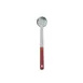 Omcan USA 80782 - 2 Oz One-Piece Stainless Steel Perforated Portion Control Spoon with Red Handle 1 image