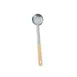 Omcan USA 80783 - 3 oz One-Piece Stainless Steel Perforated Portion Control Spoon with Ivory Handle 1 image
