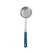 Omcan USA 80786 - 8 Oz One-Piece Stainless Steel Perforated Portion Control Spoon With Blue Handle 1 image