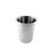 Omcan USA 80815 Stainless Steel Flatware Cylinder, Solid Utensil Holder, 12-Piece Capacity 1 image