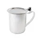 Omcan USA 80819 10 oz Stainless Steel Beverage Server with Stackable Cover, Durable Food-Safe 1 image