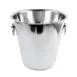 Omcan USA 80833 Wine Bucket - 4-Quart Stainless Steel Cooler, Non‑Insulated, 1‑4 Qt Capacity 1 image