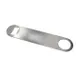 Omcan USA 80847 Flat Stainless Steel Bottle Opener, Handheld Bar Tool, Polished, 2.5" Length 1 image