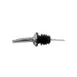 Omcan USA 80850 Liquor Pourer – Stainless Steel Tapered Spout with Black Plastic Stopper, Free Flow Design, 12 Pack 1 image