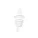 Omcan USA 80856 Free-Flow Liquor Pourer, White Plastic, 12 Per Pack, Easy Dispense Design 1 image