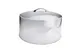Omcan USA 80876 Cake Cover - 12" Clear Plastic Skull Design with Chrome Plated Handle 1 image
