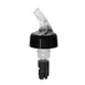 Omcan USA 80878 Liquor Pourer, 5/8 Oz, Plastic, Clear Spout, Black Tail, With Collar, 12/Pack 1 image