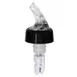 Omcan USA 80885 2 Oz Plastic Liquor Pourer With Collar, Clear Spout And White Tail, 12/Pack 1 image