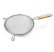Omcan USA 80941 Mesh Strainer – 8-1/2" Diameter, 8" Bowl, Tin‑Plated Single Mesh, Flat Wood Handle 1 image