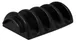 Omcan USA 80953 Taco Server, Black NSF Polypropylene, 12" Tray for Taco & Hot Dog – Plastic 1 image