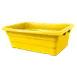 Omcan USA 81140 - Stackable Meat Lug, 25" x 16" x 8.5" Yellow High-Density Poly, 100 lb, NSF Certified 1 image