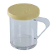 Omcan USA 81166 Dredge Shaker, 10-Oz Yellow-Lid Polycarbonate, Top With 4 Mm Holes, Handle Included 1 image