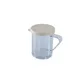 Omcan USA 81168 Dredge Shaker, 10‑Oz Beige Lid PC, 1.2 mm Perforated Top, Handle, NSF 1 image