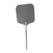 Omcan USA 81244 Pizza Peel – Rectangular 16" x 18" Aluminum Blade, 22" Wood Handle, 40"-49" Length 1 image