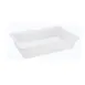 Omcan USA 85129 Food Storage Container 18" x 26" x 6" Stackable White Polypropylene NSF 1 image
