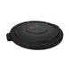 Rubbermaid 1779738 BRUTE Lid, 29-1/8" Flat Black Plastic Cover for 55 Gallon Trash Can - 1/Each 1 image