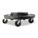 Rubbermaid FG264043BLA Brute Dolly, 18"" x 6-5/8"" Black Plastic, Fits 20‑55 Gallon Cans, NSF 1 image