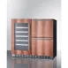 Summit ADRWC36PNR Wine Cellar & 2-Drawer Fridge, 36" Wide, Stainless Steel, 34 Bottle Capacity, LED 1 image