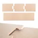 Epicurean 629-481201 Puzzle Cutting Board - 48" x 12" x 3/8" Comp 3‑Pk NSF StainHeat 350°F Knife Safe 1 image