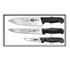 Victorinox 5.1053.3-X3 3-Piece Chef Set, Black Fibrox Handles, 8" Chef, 8" Slicer, 4" Parer - Set 1 image