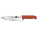 Victorinox 5.2061.20 Chef Knife - 8" Blade, 2" Handle, Red Fibrox Pro Plastic Handle, NSF 1 image