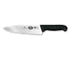 Victorinox 5.2063.20 Chef Knife - 8" Blade, Black Fibrox Pro Slip-Resistant Handle, Stamped, NSF 1 image