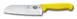 Victorinox 5.2528.17 Santoku Knife, 7" Blade, 1-1/2" Yellow Fibrox Pro Handle, Granton Edge Stamped 1 image