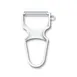 Victorinox 6.093 Rapid Straight Edge White Vegetable Peeler, 5" Blade, Stainless Steel Construction 1 image