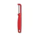 Victorinox 6.0943.1 Iota Double‑Edge Serrated Vegetable Peeler, 7" Stainless Steel Blade, Red 1 image