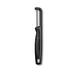 Victorinox 6.0943.3 Iota Vegetable Peeler, 7" Length, Stainless Steel Serrated Blade, Black 1 image
