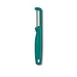 Victorinox 6.0943.4 Iota Double Edge Vegetable Peeler, 7" Length, Steel Blade, Serrated, Green 1 image