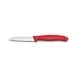 Victorinox 6.7431.C1 Paring Knife, 3-1/4" Sheep’s Foot, Serrated, Red Plastic, Stainless Steel Blade 1 image