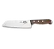 Victorinox 6.8520.17 Santoku Knife, 7" Stamped Blade, Granton Edge, Wood Handle - Cutlery 1 image