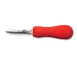Victorinox 7.6399.2 Oyster Clam Knife – Providence Style, 2-3/4" Blade, Red Plastic Supergrip Handle 1 image
